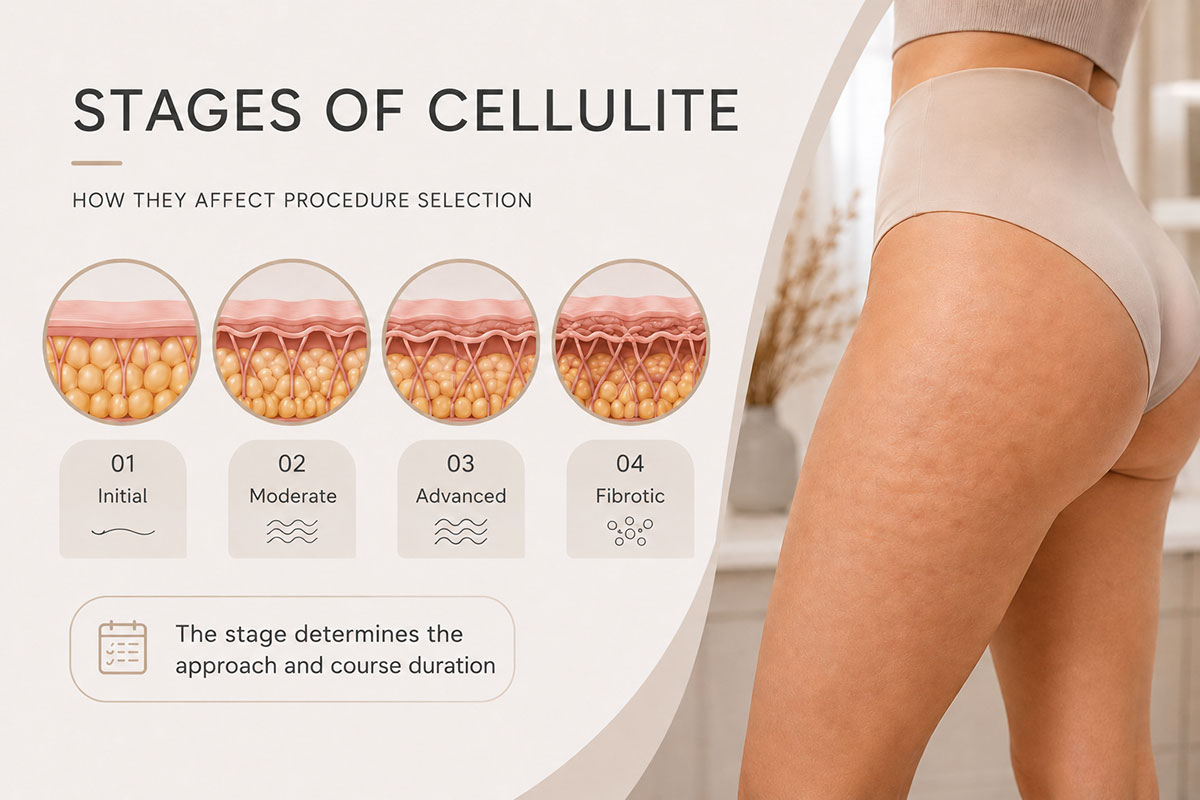 stages of cellulite and how they affect procedure selection