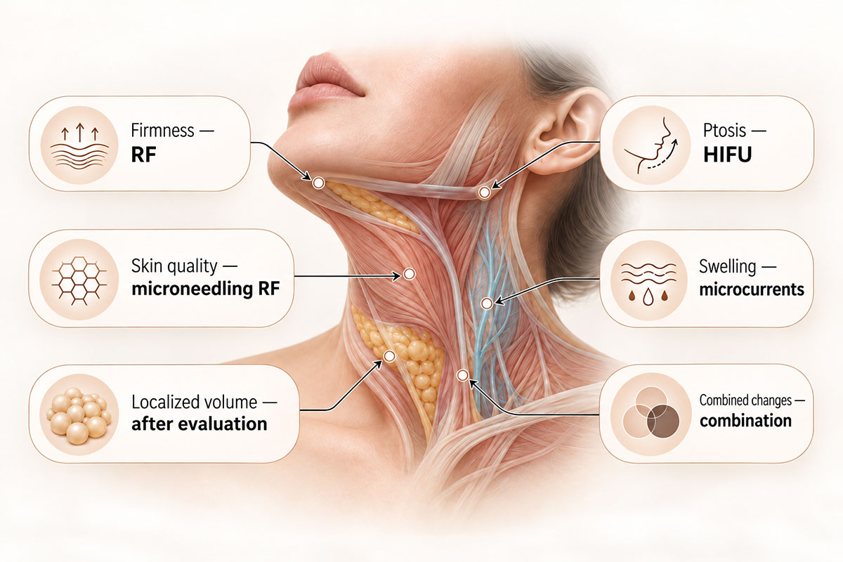 how to choose the right technology for double chin correction