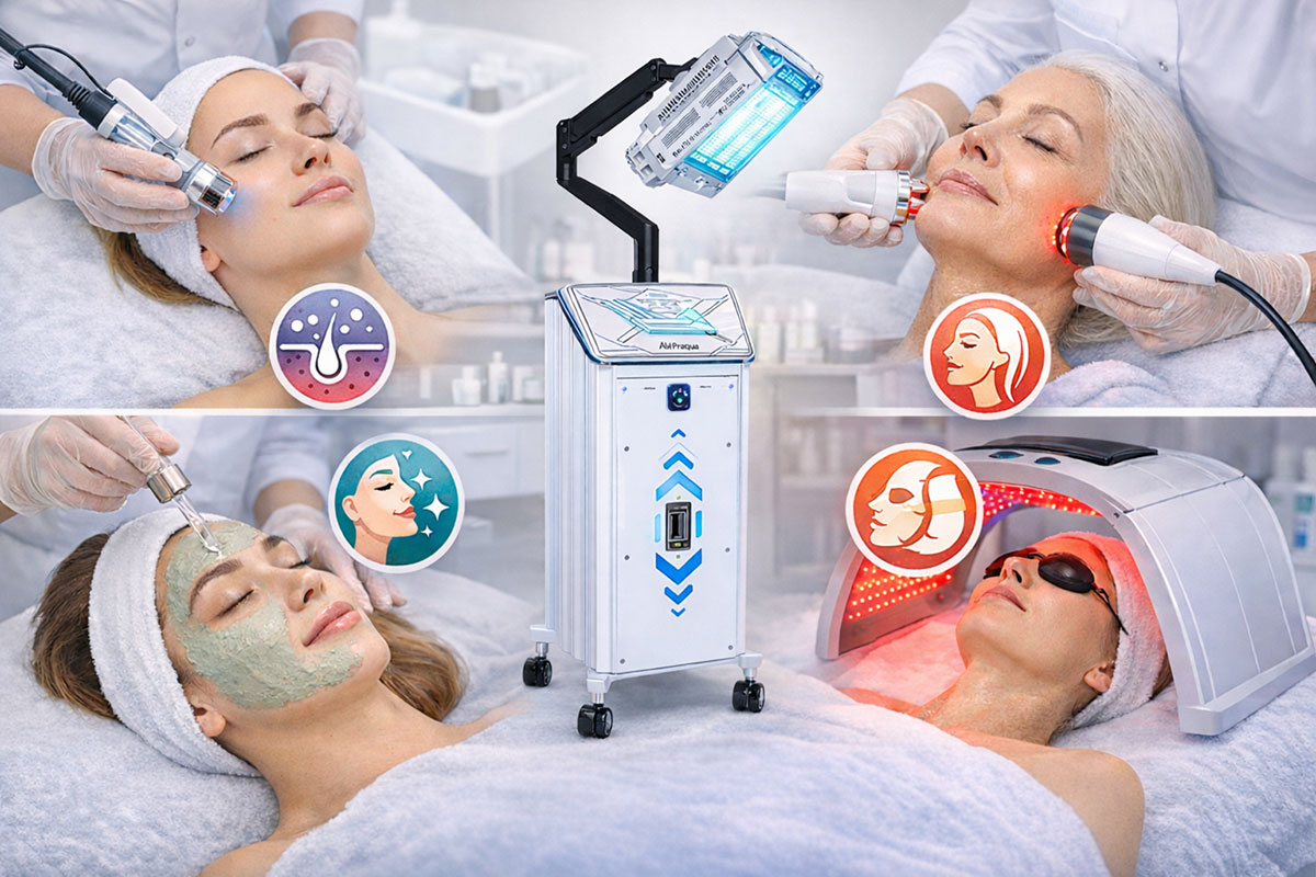 the practical role of LED therapy in a cosmetology office